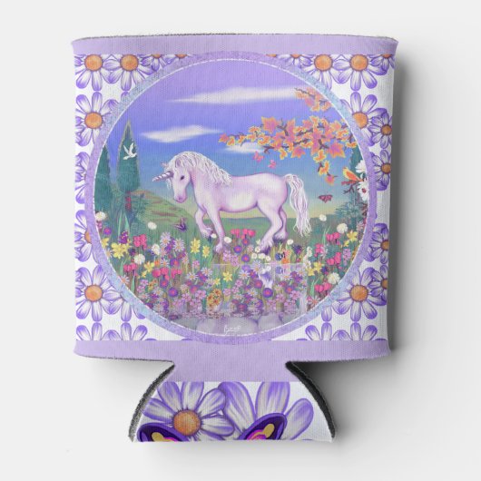 Rafraîchisseur Pour Canette Un paradis violet peut refroidir (Devant)