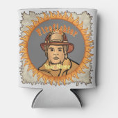 Rafraîchisseur Pour Canette Un pompier peut refroidir (Devant)