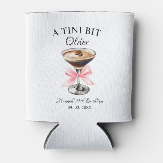Rafraîchisseur Pour Canette Un Tini Bit Ancien Martini fête d'anniversaire (Devant)