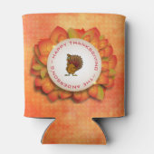 Rafraîchisseur Pour Canette Une couronne de feuilles d'automne & Turquie (Dos)