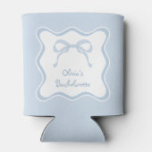 Rafraîchisseur Pour Canette Une fête de Bachelorte Bleue Bow (Dos)