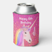 Rafraîchisseur Pour Canette Unicorn 5e fête d'anniversaire Favoriser Pink Pers (Can Dos)