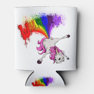 Rafraîchisseur Pour Canette unicorn rainbow fart