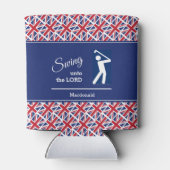 Rafraîchisseur Pour Canette Union Jack Golf personnalisé (Dos)