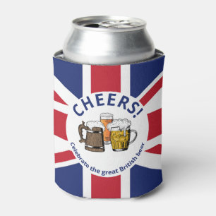 Rafraîchisseur Pour Canette UNION JACK Grande-Bretagne Carton 3 Bières à la fo