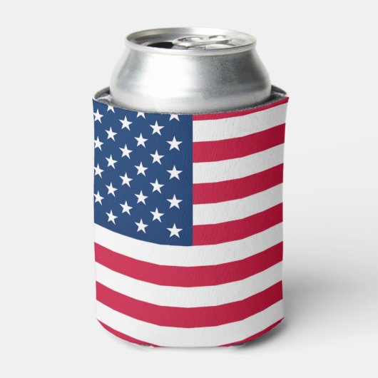 Rafraîchisseur Pour Canette USA Flag Can Cooler American Patriotic (Can devant)