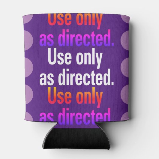 Rafraîchisseur Pour Canette Utiliser uniquement comme pointes Rainbow Text BG (Dos)