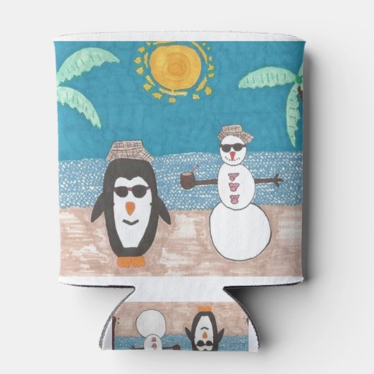 Rafraîchisseur Pour Canette Vacances de Noël (Dos)