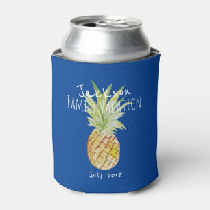 Rafraîchisseur Pour Canette Vacances d'été à l'ananas Famille personnalisée
