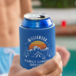 Rafraîchisseur Pour Canette Vacances d'été en famille Camping Toute couleur pe