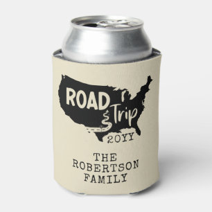 Rafraîchisseur Pour Canette Vacances personnalisées   Family Road Trip USA Car