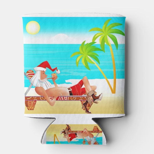 Rafraîchisseur Pour Canette vacances santa claus (Dos)