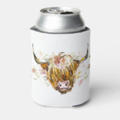 Rafraîchisseur Pour Canette Vache florale des Highlands (Can Dos)