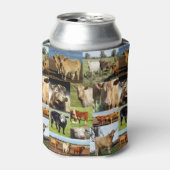 Rafraîchisseur Pour Canette Vaches Dans Un Collage Photo, (Can devant)