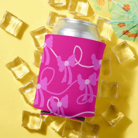 Rafraîchisseur Pour Canette Vaches dessinées à la main Aimants roses (Été in situ)