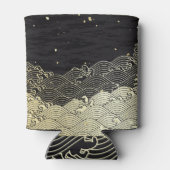 Rafraîchisseur Pour Canette Vague dorée, texture papier. (Dos)