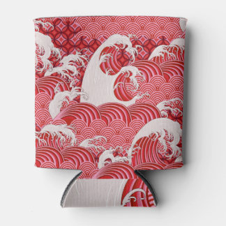 Rafraîchisseur Pour Canette Vagues Chinoises : Décor Sans Couleur.