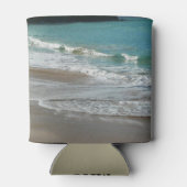Rafraîchisseur Pour Canette Vagues sur la plage bleu turquoise Océan (Dos)