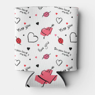 Rafraîchisseur Pour Canette Valentine's Hearts Arrow sans couture