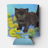 Rafraîchisseur Pour Canette Van Gogh Style Chat avec tournesol (Dos)
