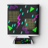 Rafraîchisseur Pour Canette Vaporwave de base en noir (Devant)