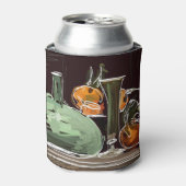 Rafraîchisseur Pour Canette Vase verte à vin de fruits expressionniste (Can devant)