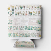 Rafraîchisseur Pour Canette Vegetable botanical poster (Dos)