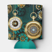 Rafraîchisseur Pour Canette Veille bijoux Steampunk sur un Arrière - plan vert (Dos)