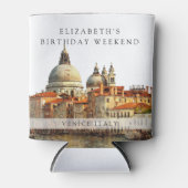 Rafraîchisseur Pour Canette Venice Skyline Watercolor Birthday Weekend (Devant)