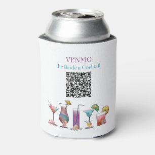 Rafraîchisseur Pour Canette VENMO la mariée un Cocktail Code QR personnalisé