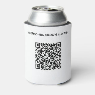 Rafraîchisseur Pour Canette Venmo the GROOM A Boire Code QR personnalisé