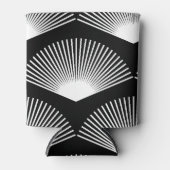 Rafraîchisseur Pour Canette Ventilateur blanc Art déco Motif noir (Devant)