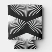 Rafraîchisseur Pour Canette Ventilateur blanc Art déco Motif noir (Dos)