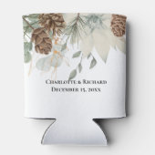 Rafraîchisseur Pour Canette Verdure rustique & Pinecones (Dos)