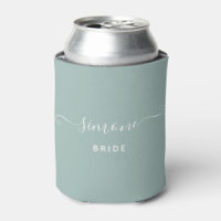 Verdure Script moderne Mariage Mariée Dusty Green