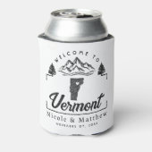 Rafraîchisseur Pour Canette Vermont Mariage Bienvenue minimaliste Élégant (Can Dos)