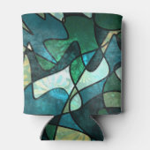 Rafraîchisseur Pour Canette Verre vert effet Doodle Art Abstrait (Dos)