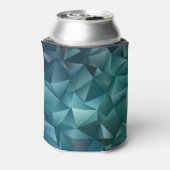 Rafraîchisseur Pour Canette Vert bleu foncé : Design cristal Abstrait (Can Dos)