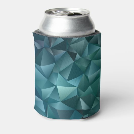 Rafraîchisseur Pour Canette Vert bleu foncé : Design cristal Abstrait (Can Dos)