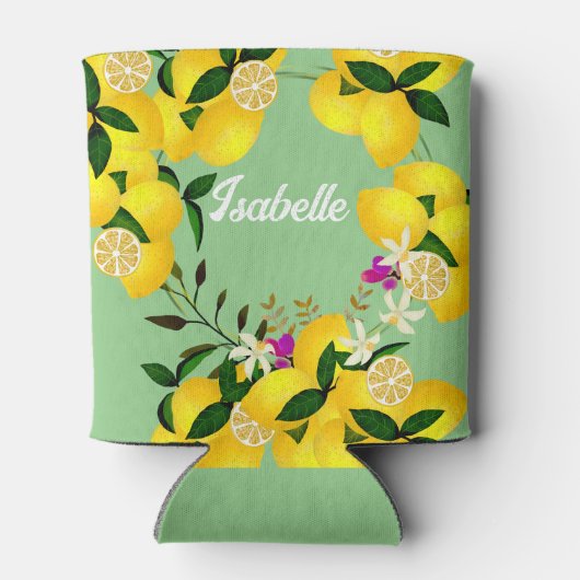 Rafraîchisseur Pour Canette Vert citron (Dos)