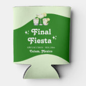 Rafraîchisseur Pour Canette Vert Citron Fiesta de Bachelorette (Devant)