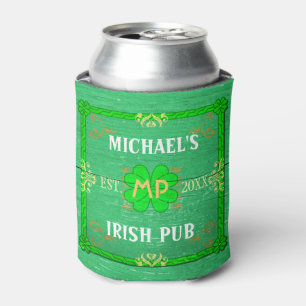Rafraîchisseur Pour Canette Vert St Patrick à la maison nommé fait sur