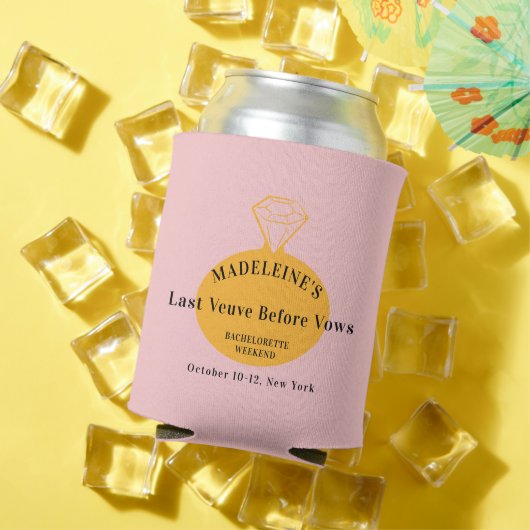 Rafraîchisseur Pour Canette Veuve Avant Vows Bachelorette Week-end Itinéraire (Été in situ)