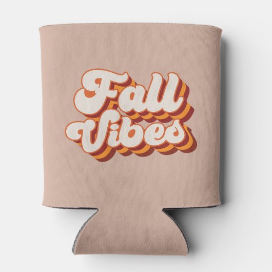 Rafraîchisseur Pour Canette Vibes d'automne rétro (Dos)