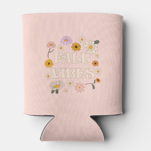 Rafraîchisseur Pour Canette Vibes de automne roses (Dos)