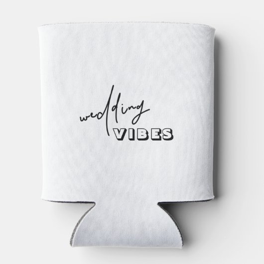 Rafraîchisseur Pour Canette Vibes de Mariage noir et blanc modernes peuvent se (Dos)