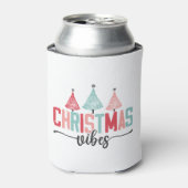Rafraîchisseur Pour Canette Vibes de Noël - Festive Tree Design (Can devant)