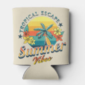 Rafraîchisseur Pour Canette Vibes d'été - Saut tropical (Dos)