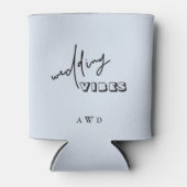 Rafraîchisseur Pour Canette Vibes Mariage bleu foncé (Devant)