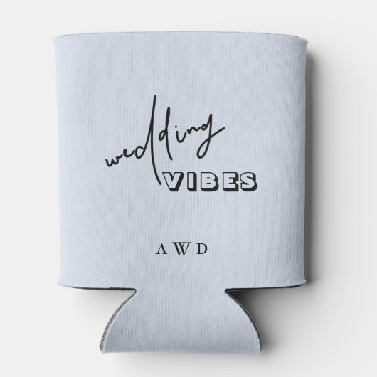 Rafraîchisseur Pour Canette Vibes Mariage bleu foncé (Dos)